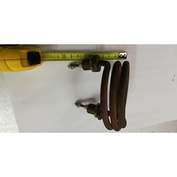 RESISTENCIA ESPIRAL SUMERGIDA 1000W, 220V, DIAMETRO 100 MM, DIAMETRO AGUJERO AMARRE17MM, DISTANCIA AMARRE 70MM,  A.V516 - Imagen 1