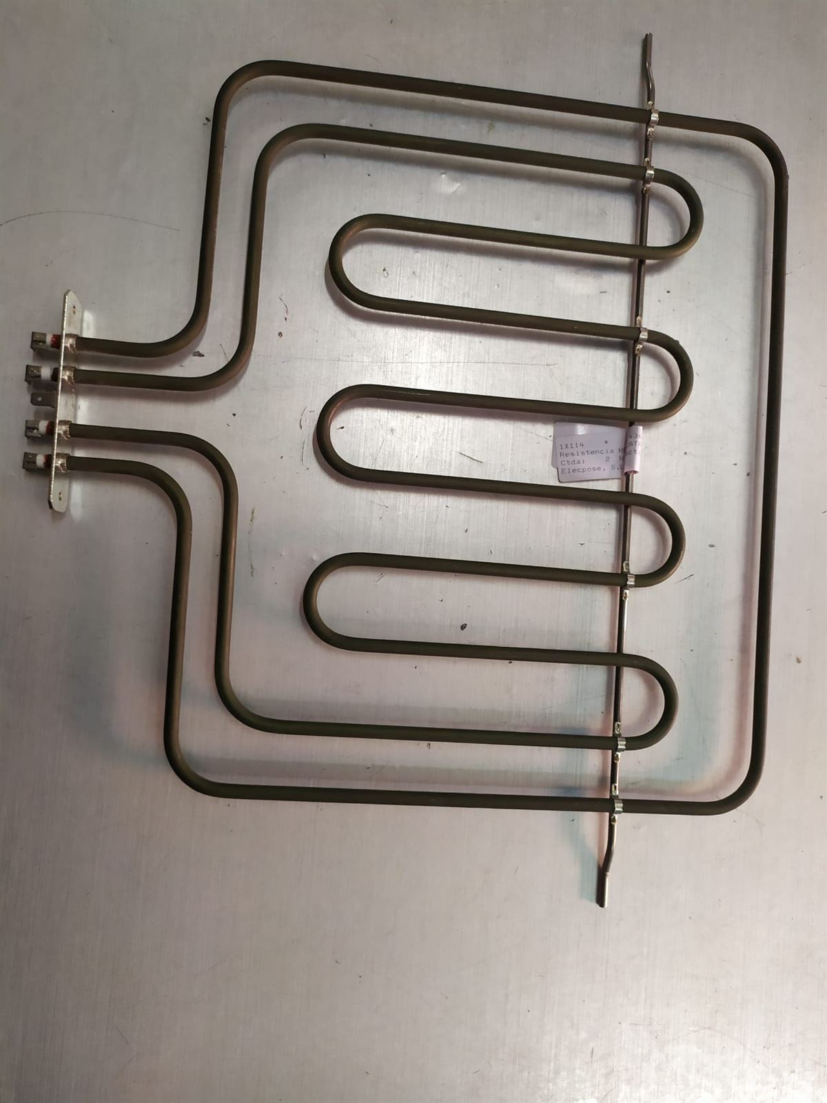 RESISTENCIA HORNO CATA, SUPERIOR, GRILL, medidas 447/353/348mm, brida 100/22mm, distancia terminales 57/28mm,990+1300W, 220V,  25100120 - Imagen 1