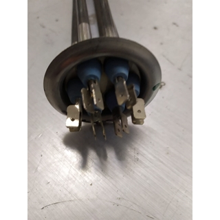 RESISTENCIA LAVAVAJILLAS INDUSTRIAL, 4500W, TRIFASICA, SIN TUBO PARA SONDA, 220/380 V, LARGO 410 MM, DIAMETRO 48/65 MM,  A.LZ468,AS089051 - Imagen 1