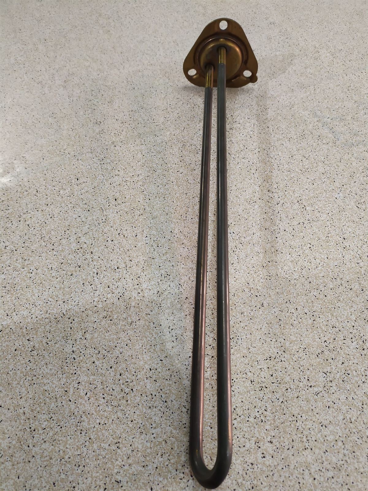 RESISTENCIA LAVAVAJILLAS INDUSTRIAL, ELECTROLUX, ZANUSSI, LS3, MONOFASICA 230V, 2800W, SIN TUBO PARA SONDA, montaje ø 47,5mm, espirales 1, LARGO 375mm, An 8,5mm, H 40mm, tubo ø 8,5mm, DISTANCIA AGUJEROS 63 MM, TORICA 57/47 MM,  A.LZ458 - Imagen 2