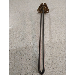 RESISTENCIA LAVAVAJILLAS INDUSTRIAL, ELECTROLUX, ZANUSSI, LS3, MONOFASICA 230V, 2800W, SIN TUBO PARA SONDA, montaje ø 47,5mm, espirales 1, LARGO 375mm, An 8,5mm, H 40mm, tubo ø 8,5mm, DISTANCIA AGUJEROS 63 MM, TORICA 57/47 MM,  A.LZ458 - Imagen 2