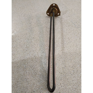 RESISTENCIA LAVAVAJILLAS INDUSTRIAL, ELECTROLUX, ZANUSSI, LS3, MONOFASICA 230V, 2800W, SIN TUBO PARA SONDA, montaje ø 47,5mm, espirales 1, LARGO 375mm, An 8,5mm, H 40mm, tubo ø 8,5mm, DISTANCIA AGUJEROS 63 MM, TORICA 57/47 MM,  A.LZ458 - Imagen 2