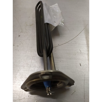 RESISTENCIA LAVAVAJILLAS INDUSTRIAL, MONOFASICA, DISTANCIA TORNILLOS 62 MM, CON TUBO PARA SONDA 7 MM, 3000W, 230V, montaje ø 47,5mm, espirales 1, LARGO 265mm, An 36mm, H 23mm, A.UNB28 - Imagen 2