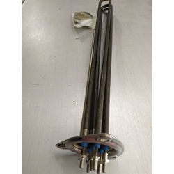 RESISTENCIA LAVAVAJILLAS INDUSTRIAL, TRIFASICA, CON TUBO PARA SONDA,10000W, 230/400V, 490/465X35X43X57,5X72 MM, ø 57,5mm, espirales 3, LARGO 480mm, An 35mm, DISTANCIA TORNILLOS 72 MM, 418624 - Imagen 2