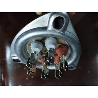 RESISTENCIA LAVAVAJILLAS INDUSTRIAL ZANUSSI, 6000W, TRIFASICA, SIN TUBO PARA SONDA, montaje ø 57,5mm espirales 3 L 330mm An 36mm H 40mm tubo ø 8,5mm, DISTANCIA AGUJEROS 72 MM, 416129 - Imagen 1