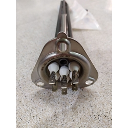 RESISTENCIA LAVAVAJILLAS INDUSTRIAL ZANUSSI, Electrolux, 6000W, TRIFASICA 230/380 V, CON TUBO PARA SONDA 7 MM, ø 47,5mm espirales 3, LARGO 400/375mm, An 32mm, H 36mm , DISTANCIA AGUJEROS 63 MM, JUNTA TORICA 57/47 MM, 415068 - Imagen 1