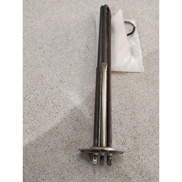 RESISTENCIA LAVAVAJILLAS INDUSTRIAL ZANUSSI, Electrolux, 6000W, TRIFASICA 230/380 V, CON TUBO PARA SONDA 7 MM, ø 47,5mm espirales 3, LARGO 400/375mm, An 32mm, H 36mm , DISTANCIA AGUJEROS 63 MM, JUNTA TORICA 57/47 MM, 415068 - Imagen 2