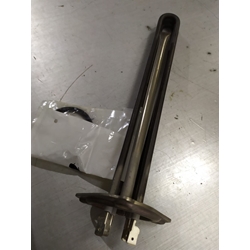 RESISTENCIA LAVAVAJILLAS INDUSTRIAL ZANUSSI, TRIFASICA, CON TUBO PARA SONDA, 3000W, 230/380 V, espirales 3, Largo 255mm, An 38mm, H 26mm, brida 3 orificios distancia 63 mm, diametro 48 mm, JUNTA TORICA 57/47MM,   A.CZA401,415597 - Imagen 1