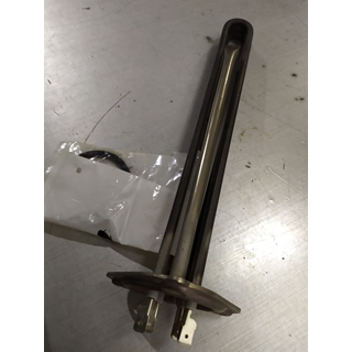 RESISTENCIA LAVAVAJILLAS INDUSTRIAL ZANUSSI, TRIFASICA, CON TUBO PARA SONDA, 3000W, 230/380 V, espirales 3, Largo 255mm, An 38mm, H 26mm, brida 3 orificios distancia 63 mm, diametro 48 mm, JUNTA TORICA 57/47MM,   A.CZA401,415597 - Imagen 1