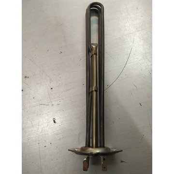 RESISTENCIA LAVAVAJILLAS INDUSTRIAL ZANUSSI, TRIFASICA, CON TUBO PARA SONDA, 4500W, 230/380 V, montaje ø 47,5mm espirales 3 L 310mm An 30mm H 36mm, DISTANCIA AGUJERO 64 MM, A.LZ463 - Imagen 2