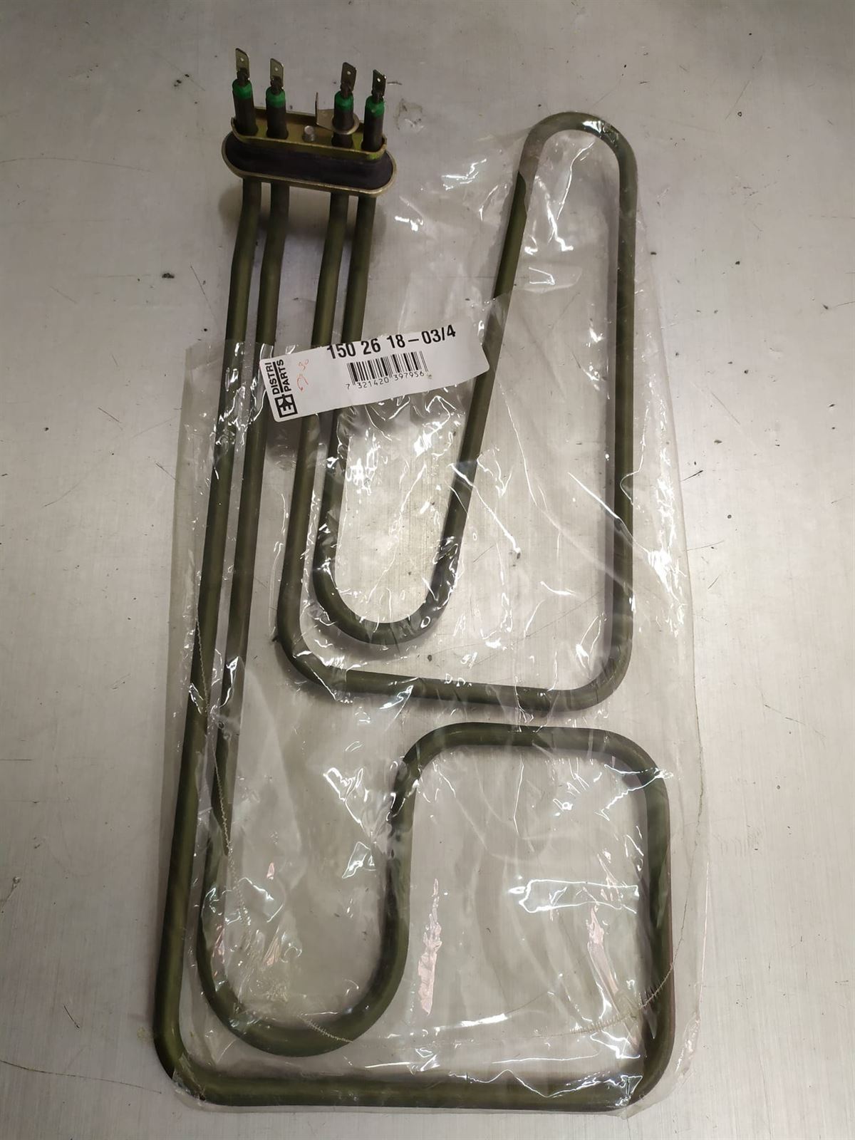 RESISTENCIA LAVAVAJILLAS ZANUSSI, RECAMBIO ORIGINAL, 1900W, 230V,  1502618034 - Imagen 1