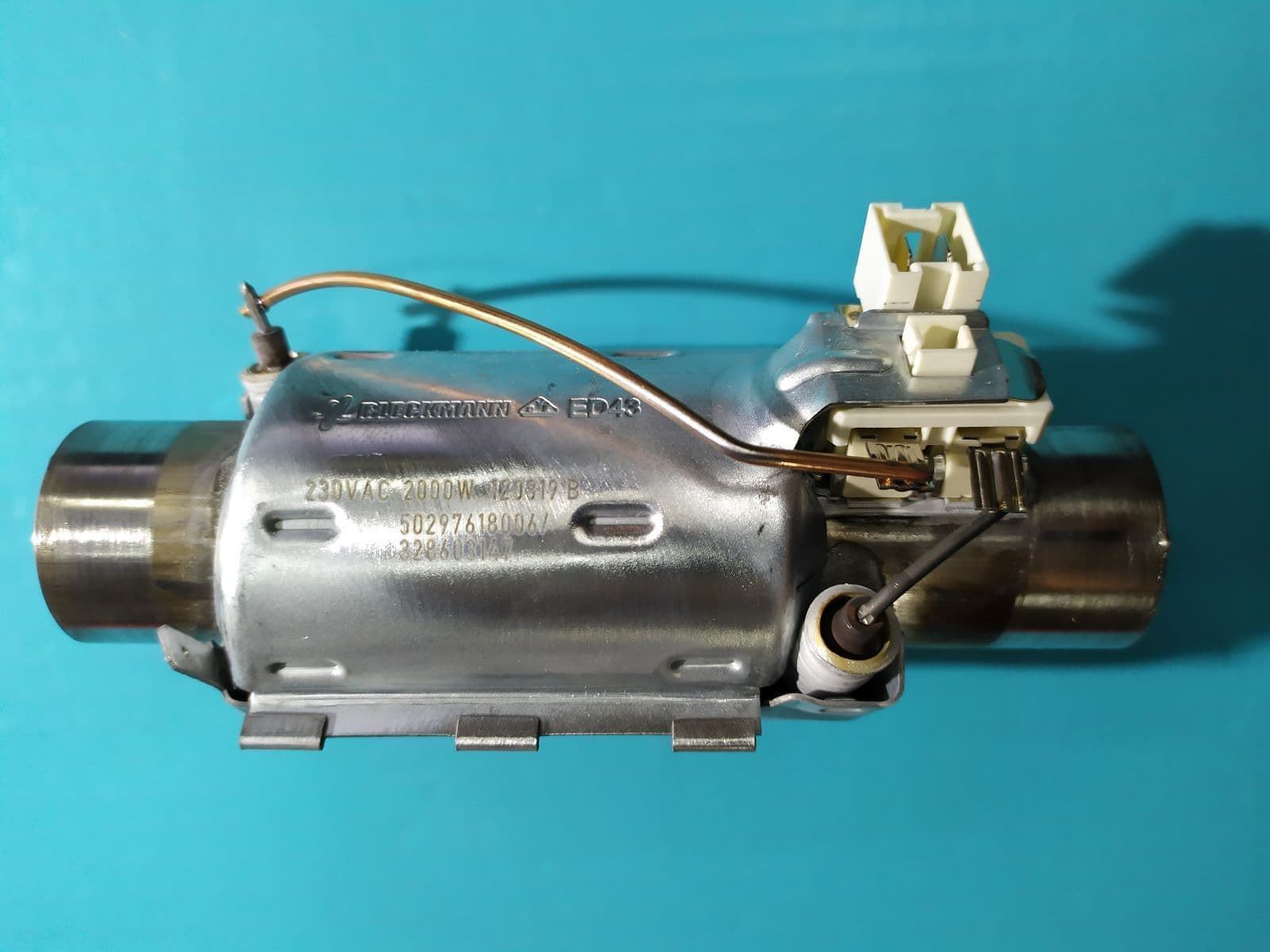 RESISTENCIA LAVAVAJILLAS ZANUSSI, RECAMBIO ORIGINAL, 2000W, 220V,  1560734012, 50297618006 - Imagen 1
