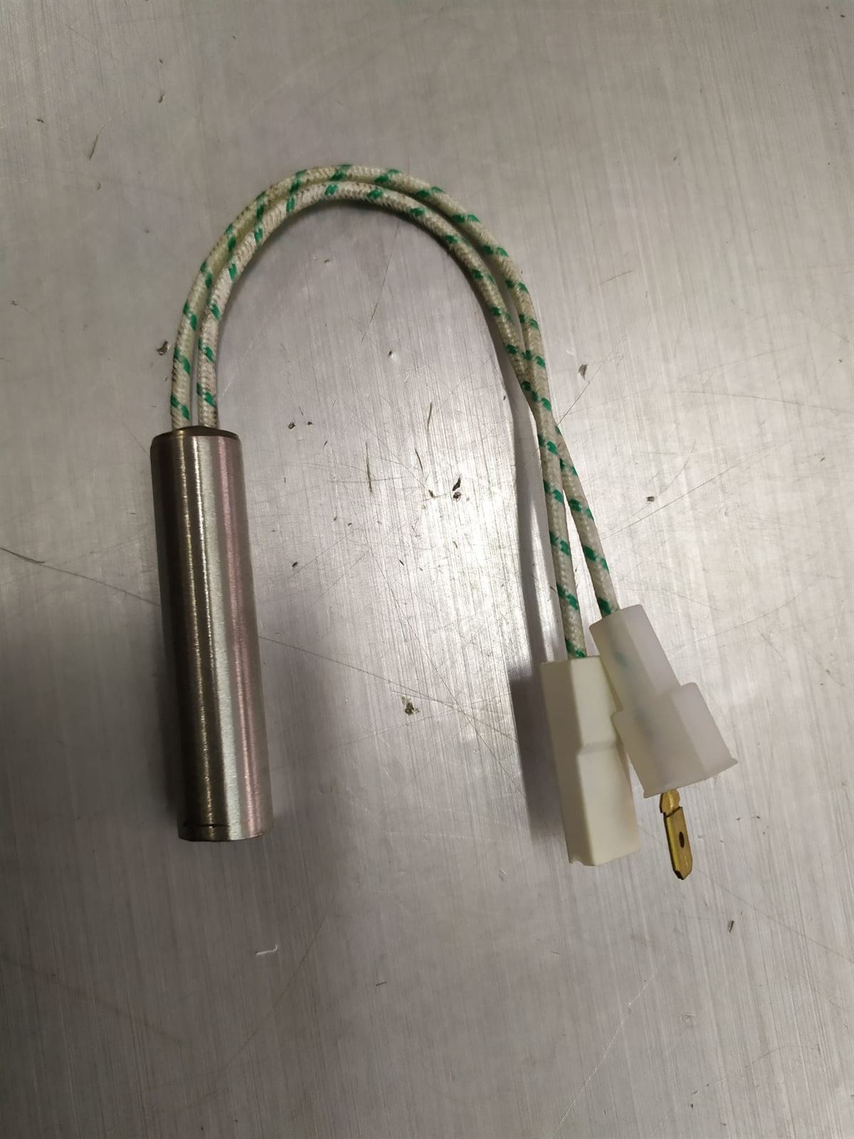 RESISTENCIA PELLET ESTUFA CALDERA, 80W 55MM. DIAMETRO 12,7MM, 220V,  400338 - Imagen 1