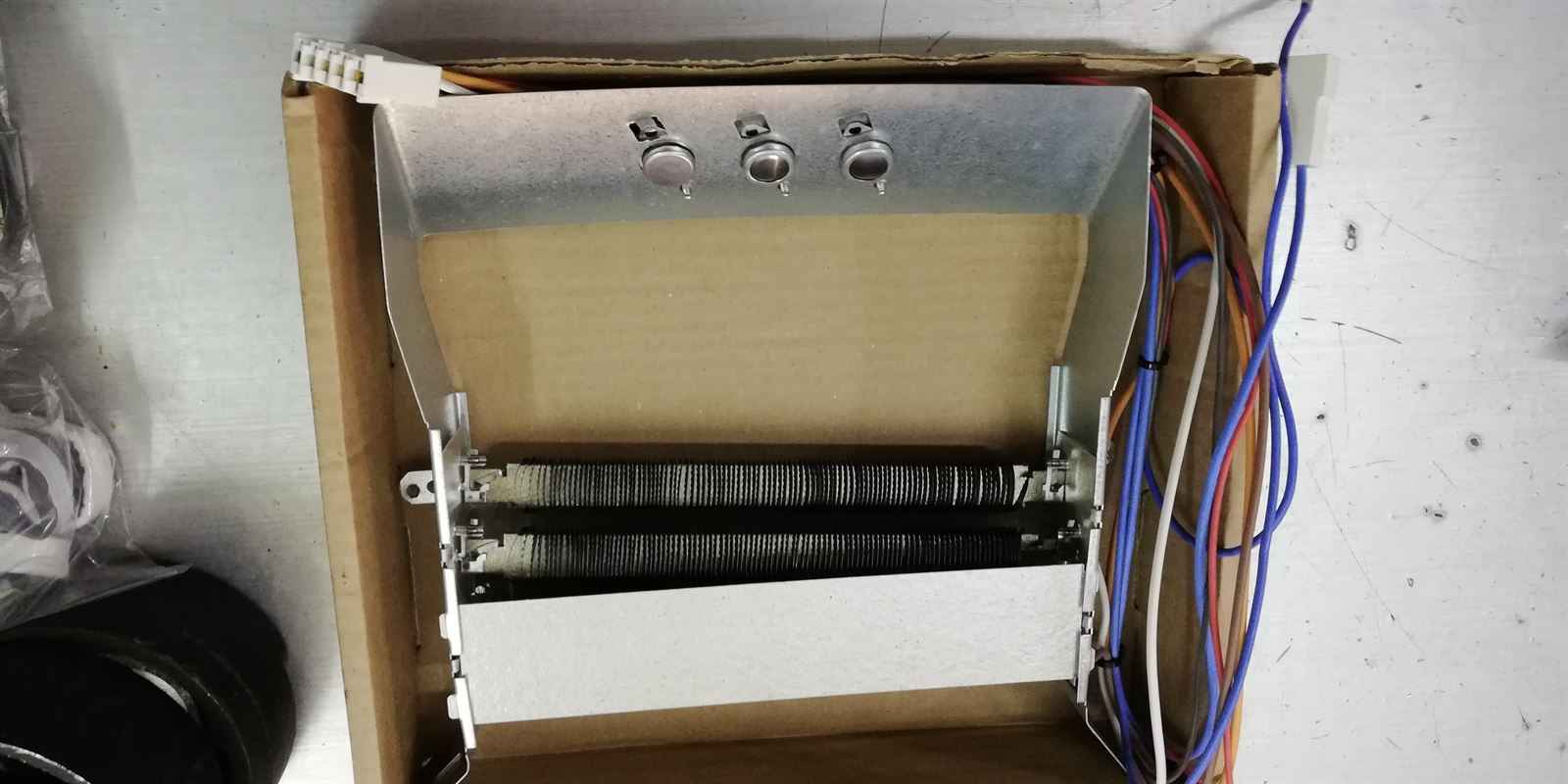RESISTENCIA SECADORA INDESIT, 2300W, 220V, 245X230X41MM, 5+1+1 TERMINALES, 2 TERMOSTATOS, RECAMBIO ORIGINAL,  C00260045 - Imagen 5