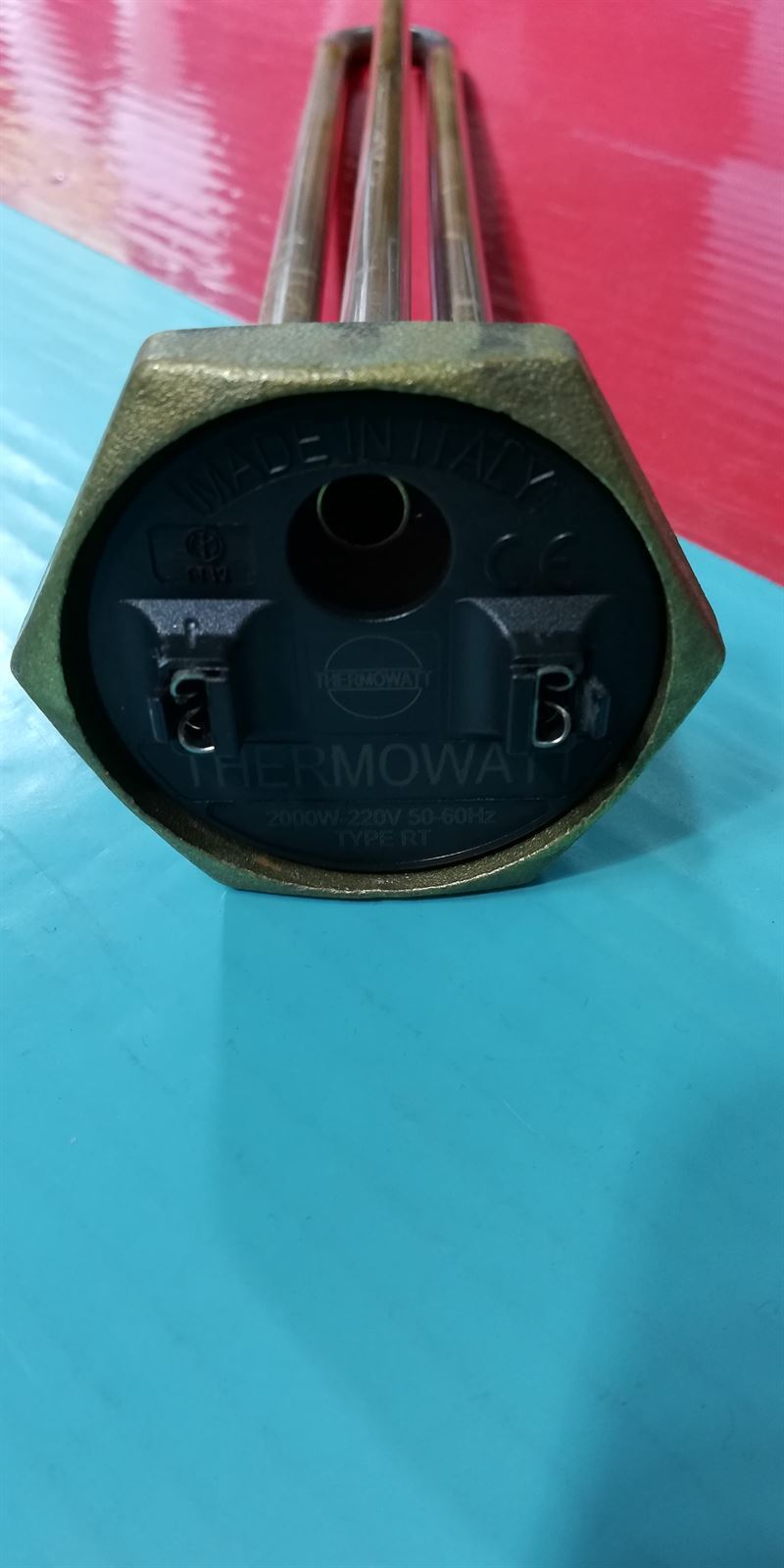 RESISTENCIA TERMO SUMERGIDA, ROSCA  1 1/4, 1500W,  220V, CON ALOJAMIENTO PARA TERMOSTATO, LARGO 290MM, A5120012015 - Imagen 1