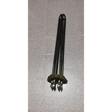 RESISTENCIA TRIFASICA, 6000W, 220/380 V, LARGO 455/410MM, DIAMETRO 80/65/49 MM, DIAMETRO AGUJEROS AMARRE 6MM, DISTANCIA AGUJEROS 74MM, SIN TUBO SONDA PARA TERMOSTATO, A141817 - Imagen 2