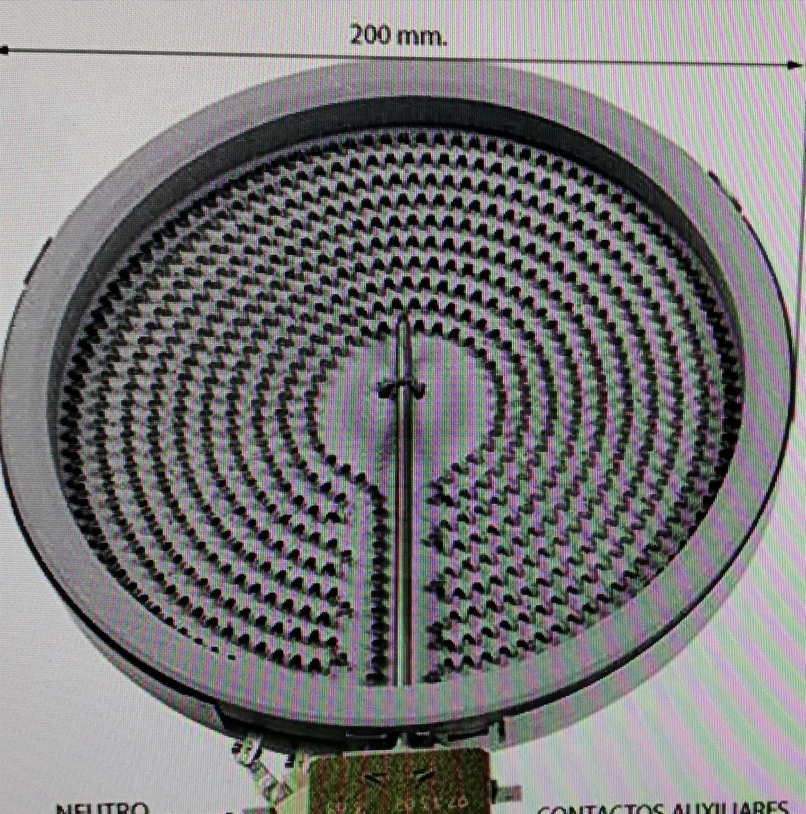 RESISTENCIA VITROCERAMICA BOSCH, BALAY, RECAMBIO ALTERNATIVO, 1800 W, 220 V, 200 MM,  00644726 - Imagen 1