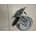 Rueda carro con freno, gris, 120x30 mm, plataforma 90x70, alto 160 mm, kit 2 unidades,   30127 - Imagen 1