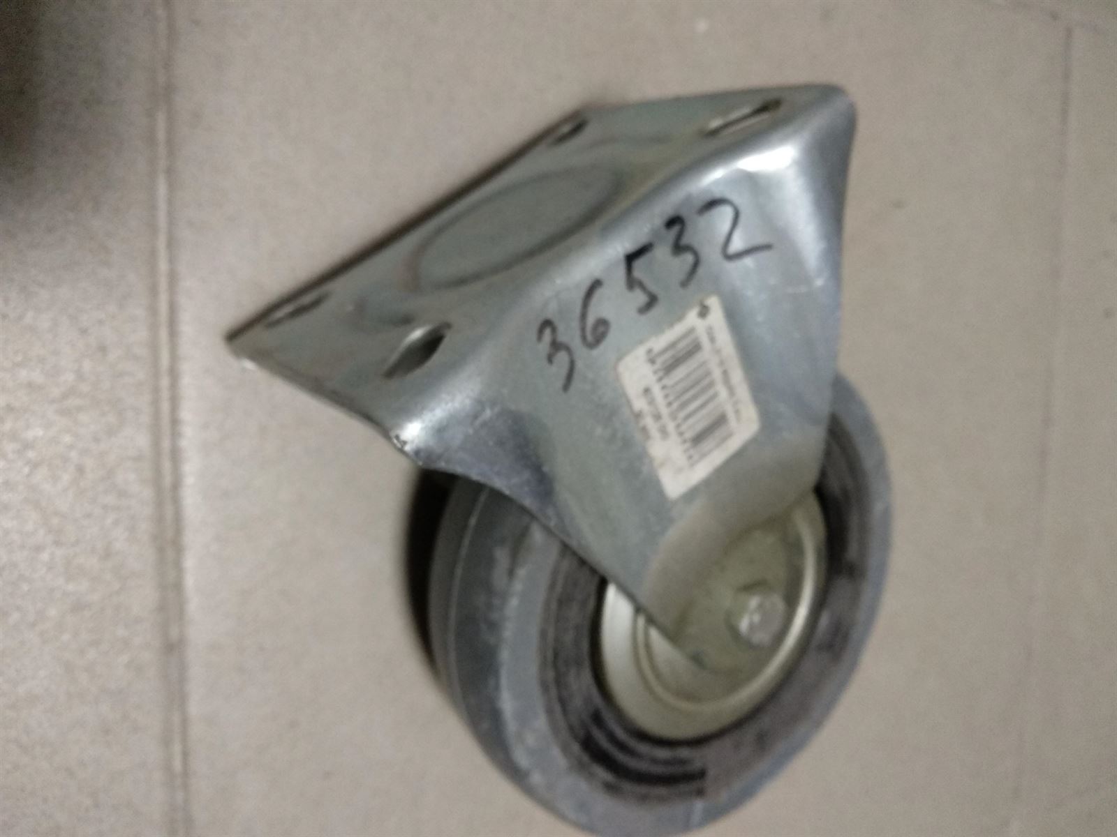 RUEDA CARRO GOMA GRIS 120X35X160MM, CARGA 90KG, KIT 4 UNIDADES,   36532 - Imagen 1
