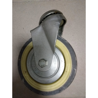 Rueda carro goma negra, eje 12mm, 150x35x187mm, carga 150Kg, kit 4 ruedas,   36717 - Imagen 1