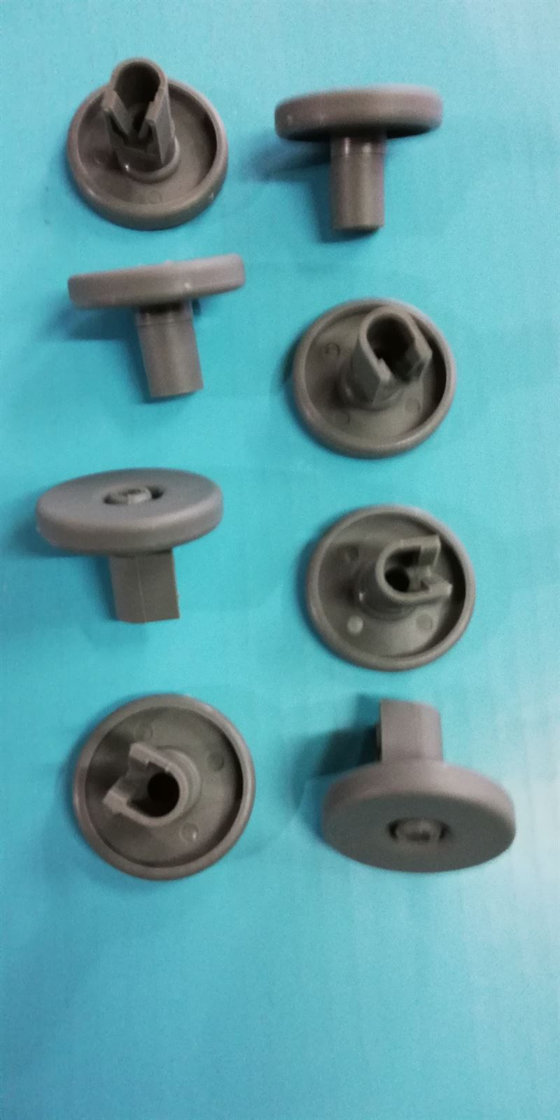 RUEDA CESTO LAVAVAJILLAS ZANUSSI, CESTA INFERIOR, ZDF302, KIT DE 8 UNIDADES, RECAMBIO ALTERNATIVO,   50286965004 - Imagen 1