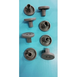 RUEDA CESTO LAVAVAJILLAS ZANUSSI, CESTA INFERIOR, ZDF302, KIT DE 8 UNIDADES, RECAMBIO ALTERNATIVO,   50286965004 - Imagen 1