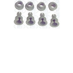 RUEDA CESTO SUPERIOR LAVAVAJILLAS BOSCH  (KIT DE 4 RUEDAS Y 4 EJES) 3261300052 - Imagen 1