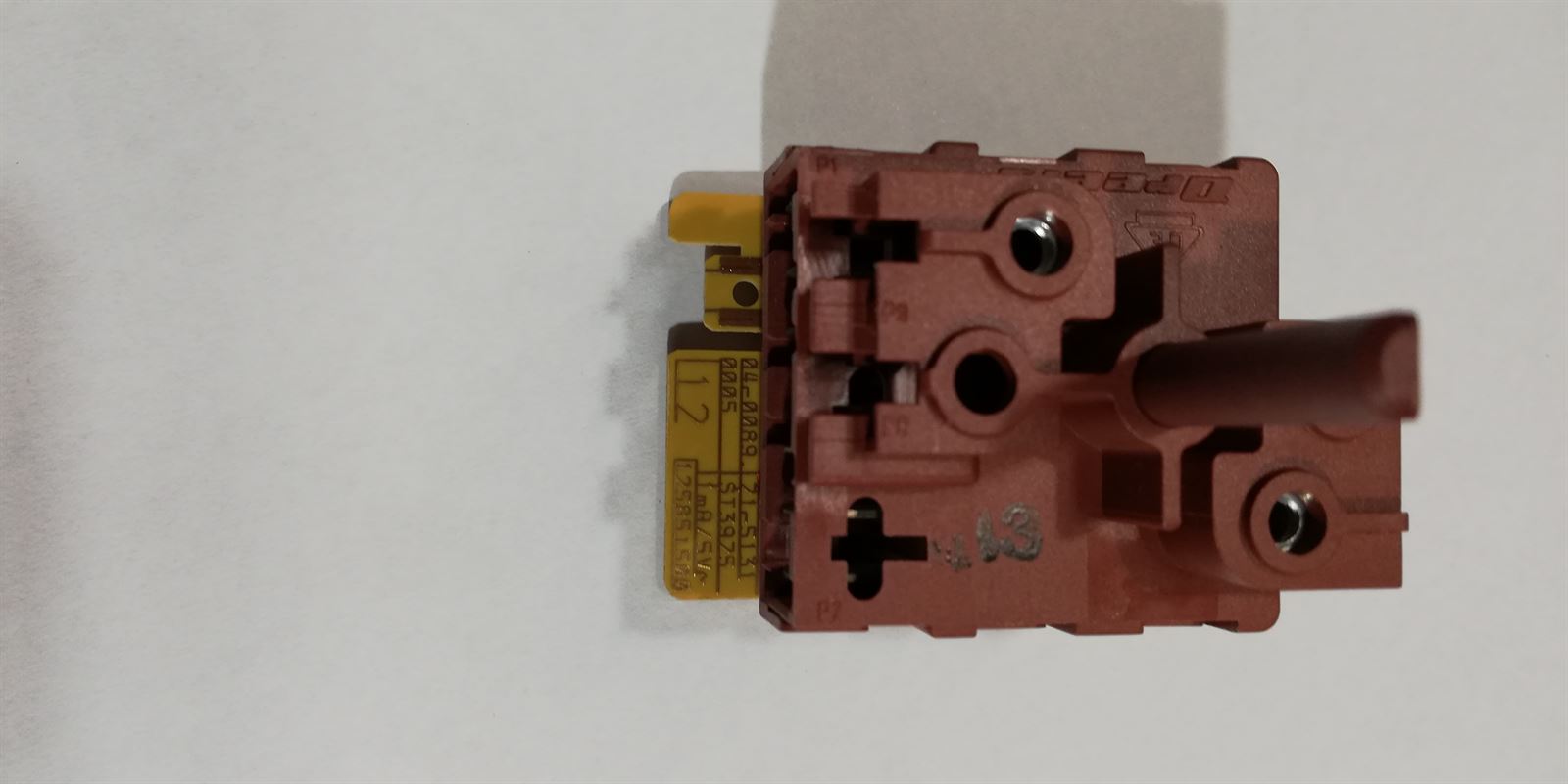 SELECTOR PROGRAMAS SECADORA ZANUSSI, ELECTROLUX, RECAMBIO ORIGINAL, 1258515004 - Imagen 1