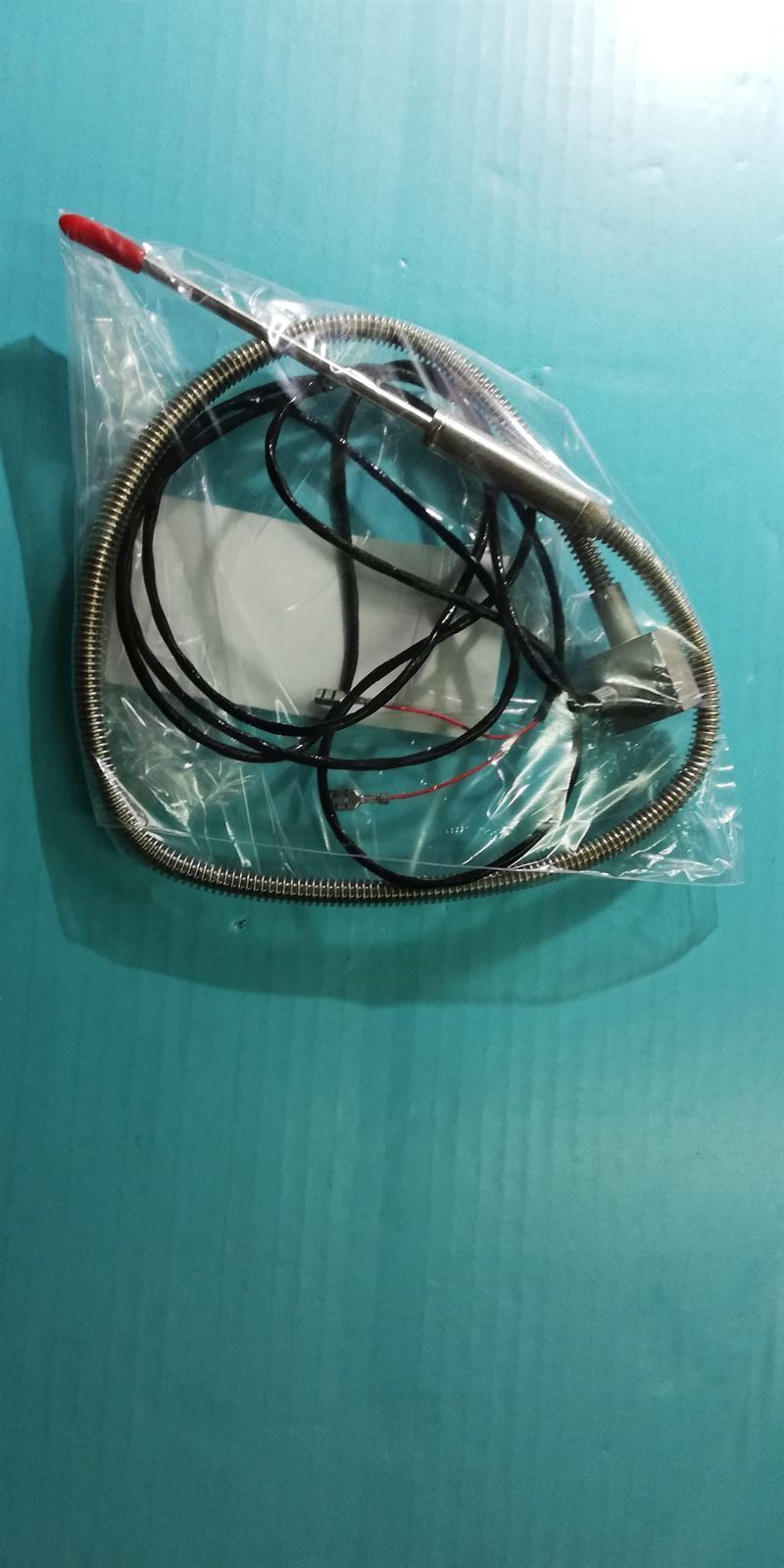SONDA HORNO ZANUSSI INDUSTRIAL, SONDA PINCHO PT1000, -40 +250 ºC, LARGO 2000MM, BULBO PINCHO 4X100MM,  CABLE 1500MM, CON PROTECCION 530MM, 344755 - Imagen 1