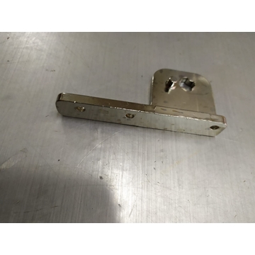 SOPORTE BISAGRA PIVOT DB.516 ZAMAK NIQUELADO, FIJACION ESTRELLA SUPERIOR DERECHO/INFERIOR IZQUIERDO, soporte de bisagra tipo TRB/R1 36mm pos. de montaje abajo izquierda L 100mm An 48mm, A.VF68 - Imagen 1