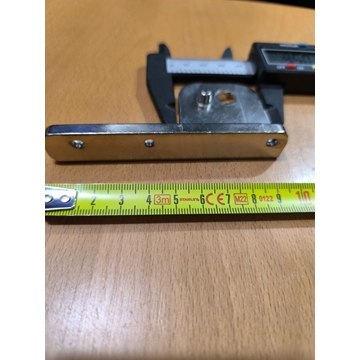 SOPORTE BISAGRA PUERTA FRIGORIFICO, PIVOT DB.516Q ZAMAK NIQUELADO, FIJACION CUADRADA SUPERIOR DERECHO/INFERIOR IZQUIERDO A.VF1007 - Imagen 1