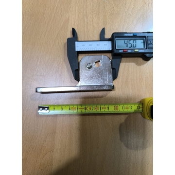 SOPORTE BISAGRA PUERTA FRIGORIFICO, PIVOT DB.516Q ZAMAK NIQUELADO, FIJACION CUADRADA SUPERIOR DERECHO/INFERIOR IZQUIERDO A.VF1007 - Imagen 2