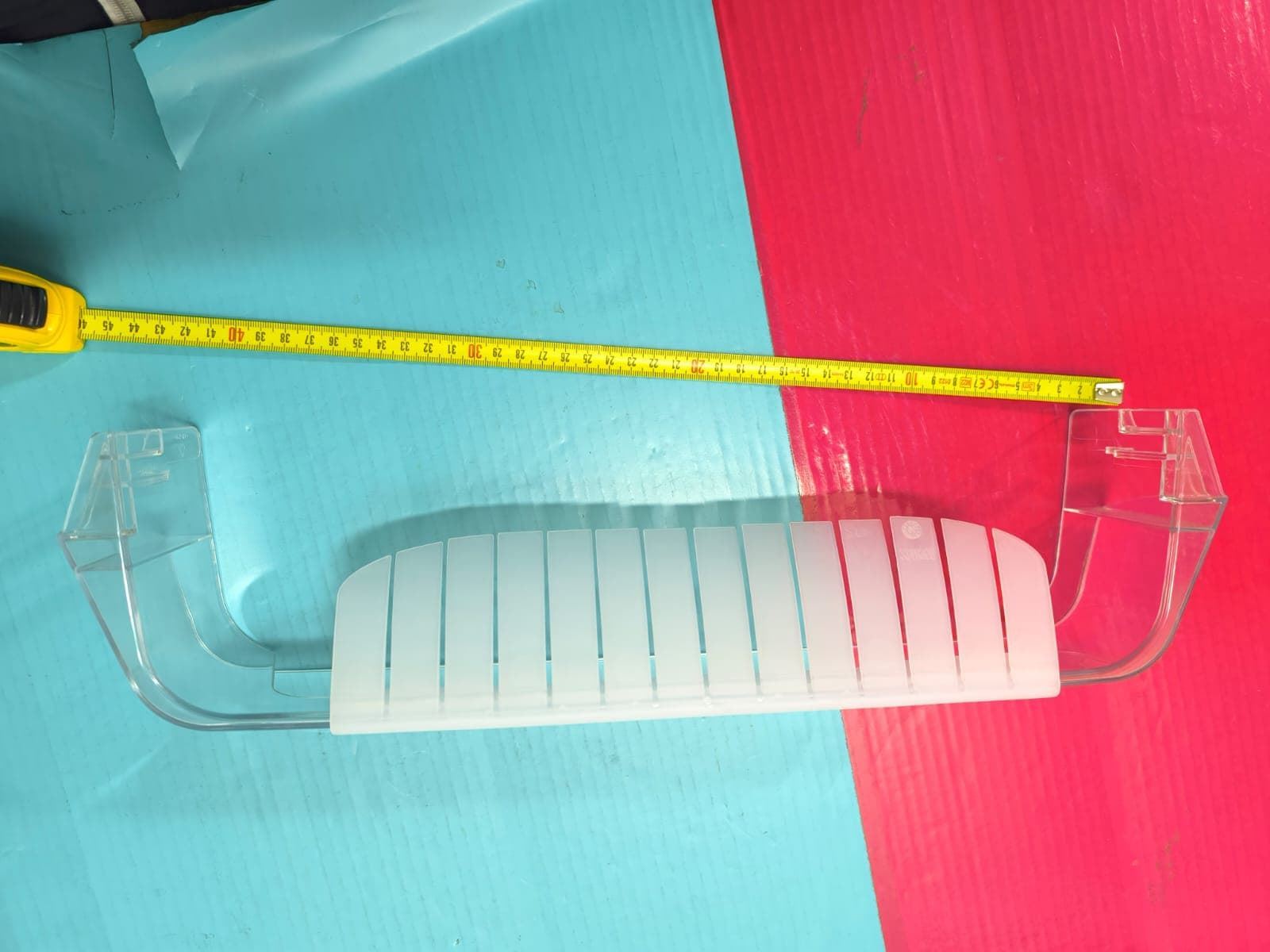 SOPORTE BOTELLAS PUERTA FRIGORIFICO, ANCHO 440/395 MM, FONDO 115MM, ALTO 80MM, 440X395X115X80 - Imagen 3