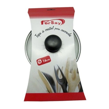 TAPA CRISTAL CACEROLA DIÁMETRO 16CM 44UN0616 - Imagen 1