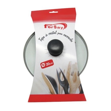 TAPA CRISTAL CACEROLA DIÁMETRO 20CM 44UN0620 - Imagen 1
