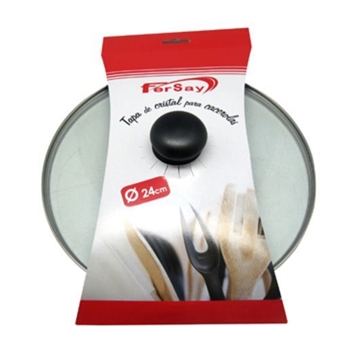 TAPA CRISTAL CACEROLA DIÁMETRO 24CM 44UN0624 - Imagen 1