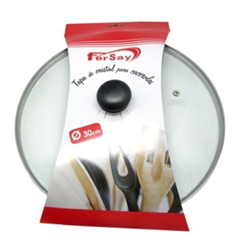 TAPA CRISTAL CACEROLA DIÁMETRO 30CM 44UN0630 - Imagen 1