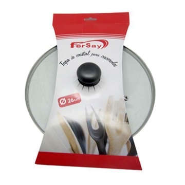 TAPA CRISTAL OLLA CACEROLA, DIÁMETRO 26CM,  44UN0626 - Imagen 1