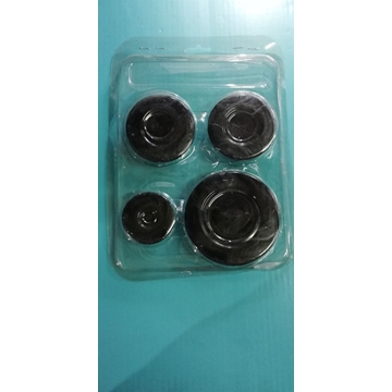 TAPAS QUEMADOR COCINA BASE ALUMINIO, SABAF, ARCELIK, BOSCH, SIEMENS, BEKO, VESTEL, PROFILO, kit de 4 TAPAS NEGRAS ESMALTADAS DE QUEMADOR aluminio, DIAMETRO EXTERIOR 100MM 75MM 55MM,  09UN08 - Imagen 1