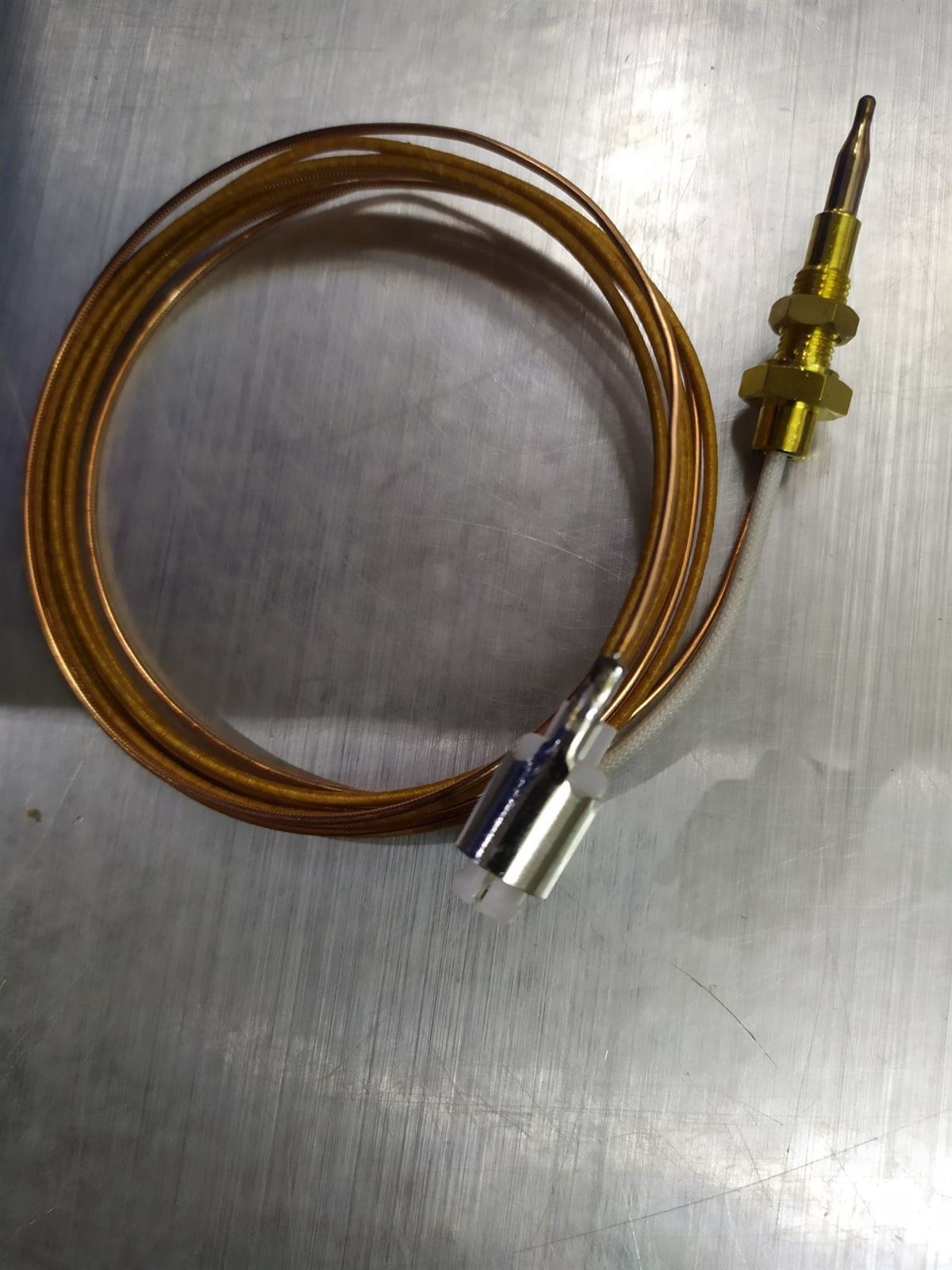 TERMOPAR COAXIAL, ENCIMERA, COCINA, SMEG, ALTERNATIVO, VALIDO PARA VARIAS MARCAS,  LARGO 1000MM, LARGO PUNTA  33MM, ROSCA 6MM, PUNTA  12/10MM,  4013800851 - Imagen 1