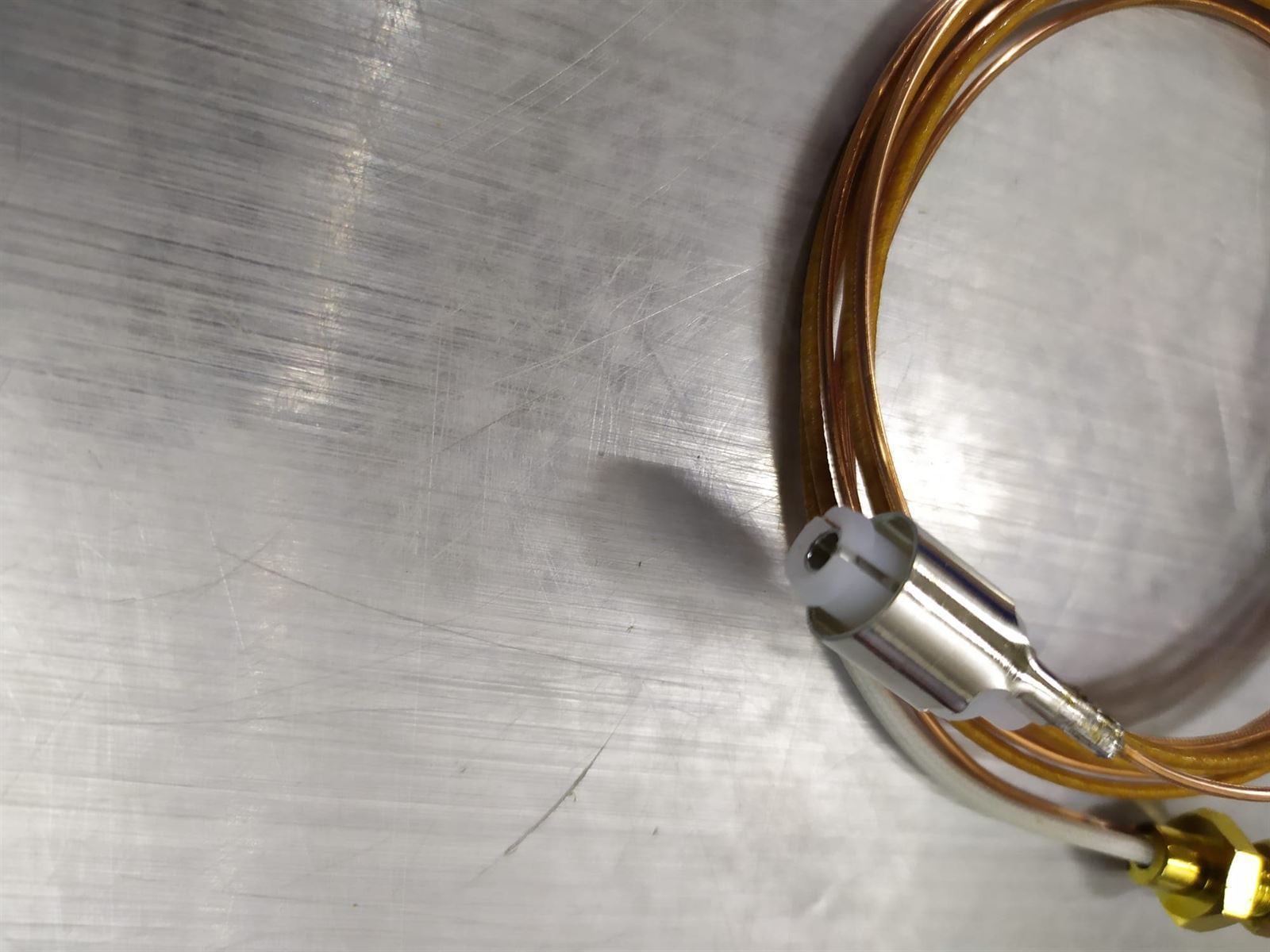 TERMOPAR COAXIAL, ENCIMERA, COCINA, SMEG, ALTERNATIVO, VALIDO PARA VARIAS MARCAS,  LARGO 1000MM, LARGO PUNTA  33MM, ROSCA 6MM, PUNTA  12/10MM,  4013800851 - Imagen 3