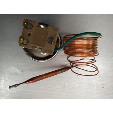 TERMOSTATO 90ºC, REGULABLE, BULBO 6MM, CAPILAR 3000 MM, 3 CONTACTOS, 16 A, 220V,  09310650 - Imagen 1