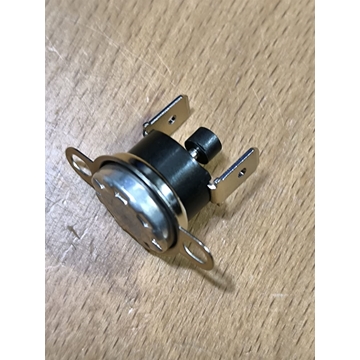 TERMOSTATO CALDERA CALENTADOR RADIADOR, TIPO KLIXON, 110 ºC, NORMAL CERRADO, CON REARME MANUAL, DIAMETRO 16MM, DISTANCIA TORNILLOS SUJECCION 25MM, A390717 - Imagen 1