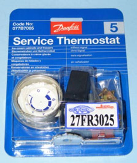 TERMOSTATO CONGELADOR -8-32 ºC  CAPILAR 2300MM UNIVERSAL 2 CONTACTOS SIN SEÑALIZACION  27FR3025 - Imagen 1
