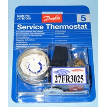 TERMOSTATO CONGELADOR -8-32 ºC  CAPILAR 2300MM UNIVERSAL 2 CONTACTOS SIN SEÑALIZACION  27FR3025 - Imagen 1