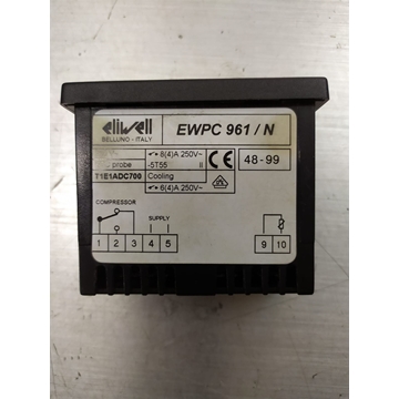TERMOSTATO DIGITAL FRIGORIFICO ELIWELL, ewpc961, NTC,  230V, 1 RELE, -50+110 ºC, CON SONDA, EWPC961 - Imagen 2