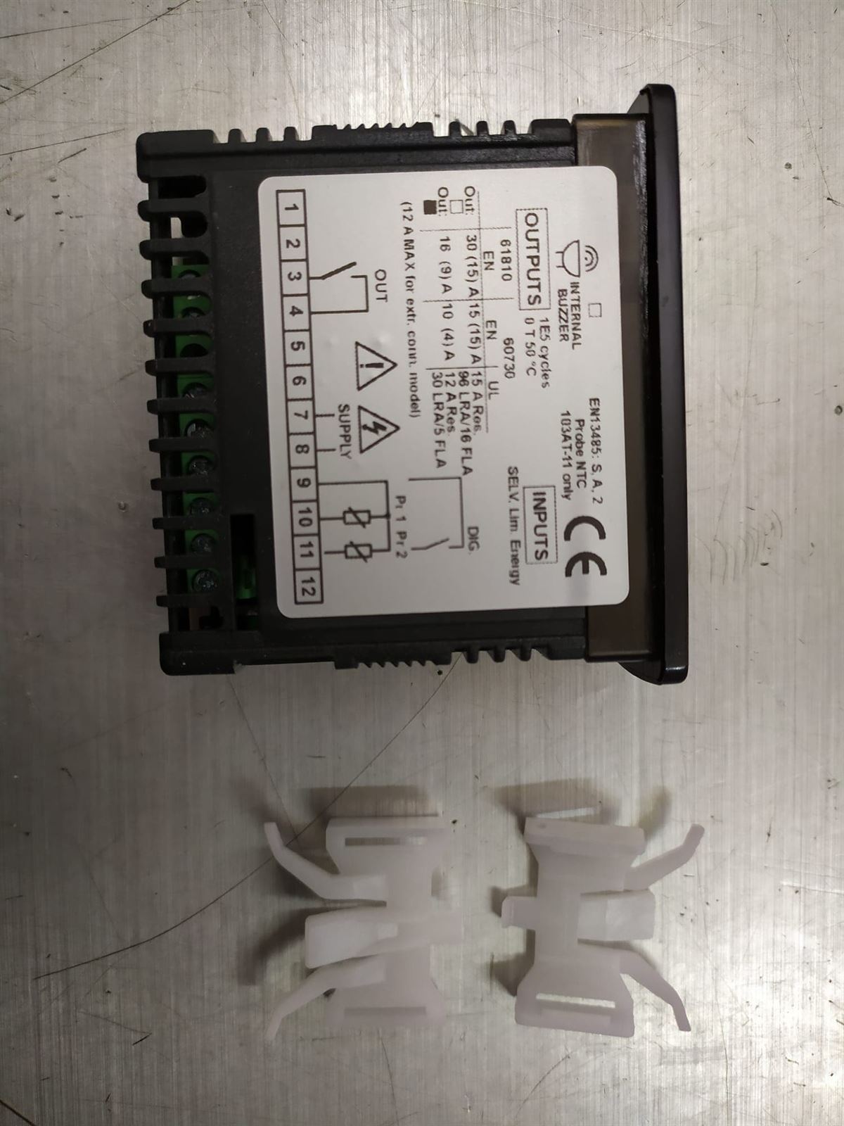 TERMOSTATO DIGITAL FRIGORIFICO TECNOLOGIC tipo E31,  SIN SONDA NTC 379161, medida de montaje 71x29mm, 230V  AC, 1 RELE, -50+110 ºC,  378666 - Imagen 1