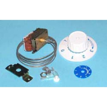 TERMOSTATO FRIGORÍFICO 1 PUERTA 2 CONTACTOS DESESCARCHE MANUAL  VP4  CAPILAR1200 MM. 27FR0562 - Imagen 1