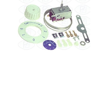 TERMOSTATO FRIGORÍFICO 1 PUERTA 2 CONTACTOS DESESCARCHE MANUAL  VP4  CAPILAR1200 MM. 27FR0562 - Imagen 2