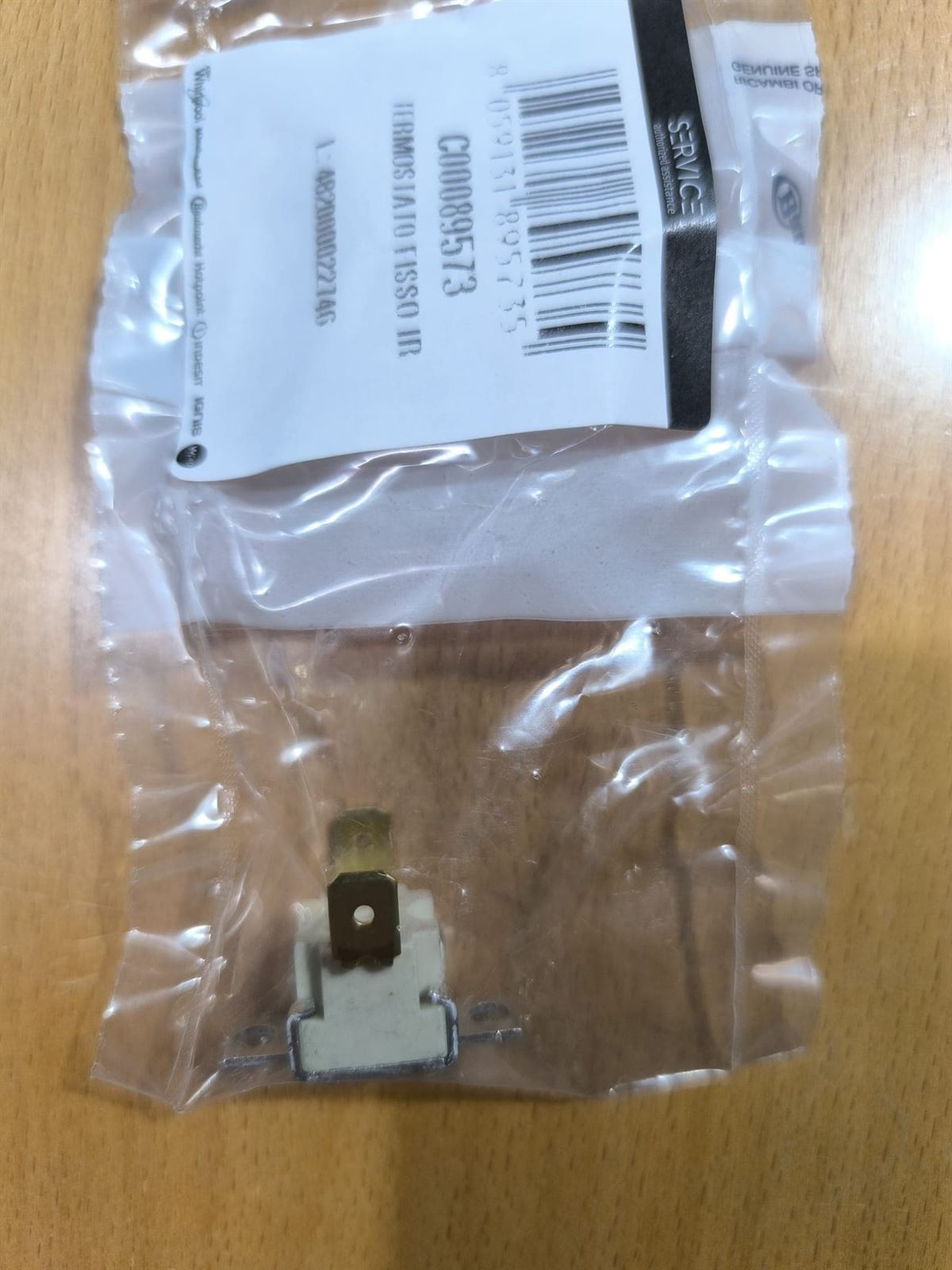 TERMOSTATO HORNO WHIRLPOOL, RECAMBIO ORIGINAL, KLIXON, LIMITADOR TERMICO 300 ºC, 16A, C00089573 - Imagen 1